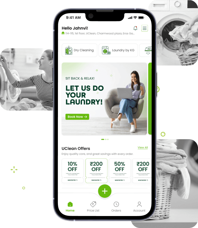 UClean App Mockup