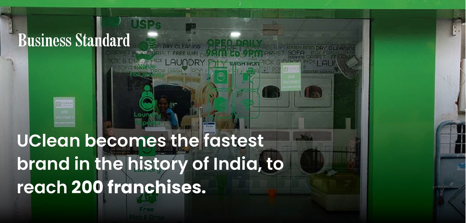 UClean becomes the fastest retail brand in India to touch 200 franchisees