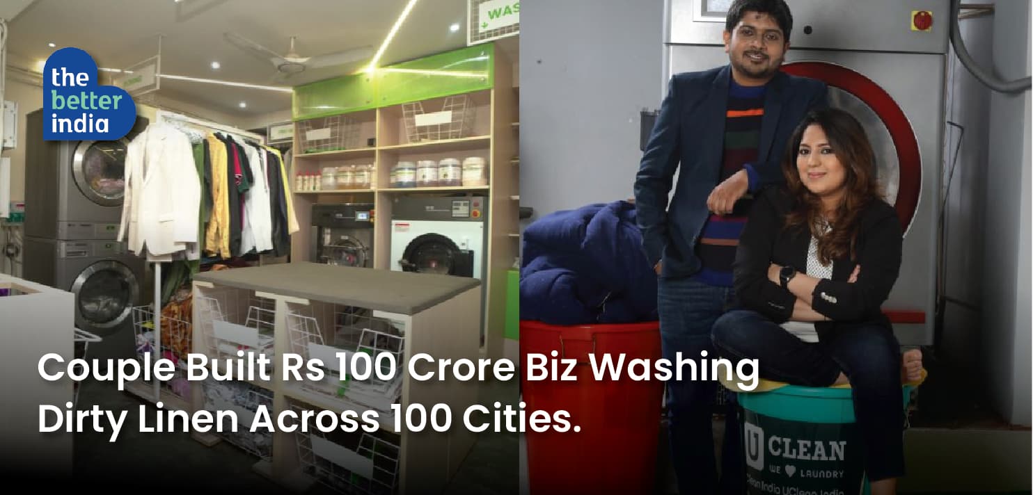Laundromats in India? Couple Built Rs 100 Crore Biz Washing Dirty Linen Across 100 Cities